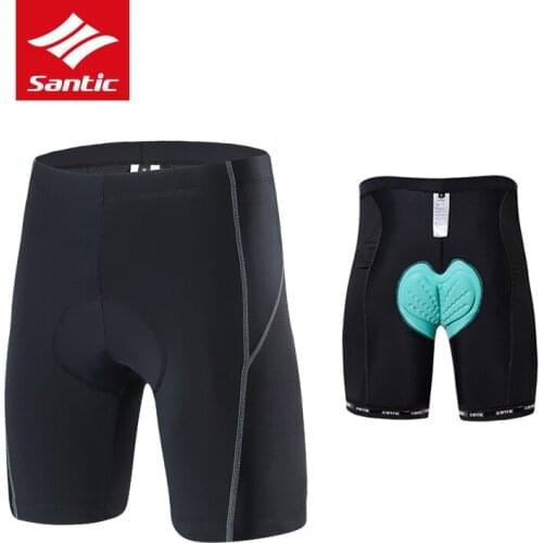Santic Breathable Men Bicycle Cycling Shorts Summer Coolmax 4D Pad Shockproof MTB Road Bike Pro Shorts Mens Riding Clothings
