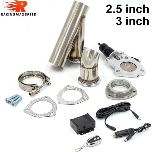 2.5, 3 Inch Electric Exhaust Muffler Valve Cutout System Dump exhaust cutout bypass valve KYS