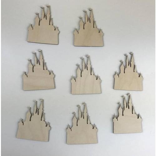 Castle cutouts, Wood blanks, Princess Cut out, Wooden Castle Cut out, Unfinished Wood, Party cutouts, Birthday Party Blanks