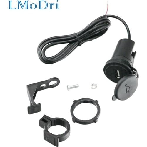 LMoDri Motorcycle USB Mobile Phone Charger Modification Accessories Waterproof Car Charger Equipment Electric Car Charging