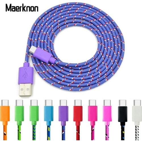 USB Type C Fast Charging usb c Cable Type-c data Cord Phone Charger For Samsung S9 S8 Huawei P20 Pocophone F1 USB Charger Cables