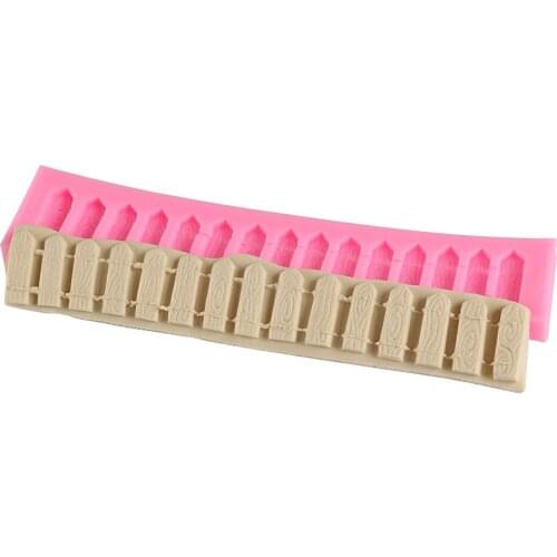 1PCS Sugarcraft Fense Fondant Chocolate Candy Mold For Cake Edge Lace Border Decorating Tools Sugarcraft Bakeware Mold