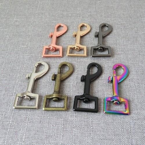 100pcs Wholesale 20mm Webbing Metal Carabiner Belt Buckle For Bag Dog Leash Straps Clip Hook Sewing DIY Accessory Clasp Hardware