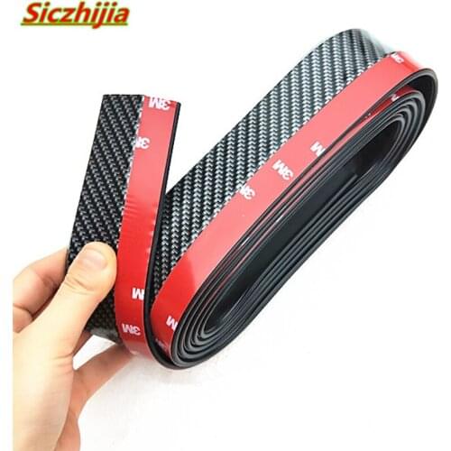 2.5 m front bumper carbon fiber rubber spoiler protector for Mitsubishi ASX/Outlander/Lancer Evolution/Pajero/Eclipse