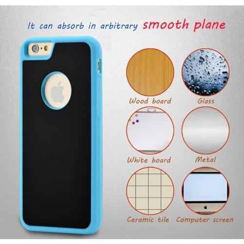 20pcs Top Antigravity Case Cover for iPhone Samsung Silicone Case for 6/6s 6 plus/6s plus S6 Magical Suction Cover Adsorbed Wall
