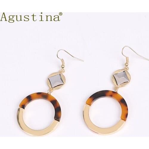 2020 Fashion Bohemian Earrings Jewelry Drop Earrings for Women Punk Long Earrings Statemen Print Korean Geometric Metal Girls