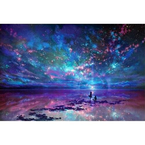 5D DIY Diamond Painting Cross Stitch Star Universe Rhinestone Crystal Needlework Diamond Embroidery Full Diamond Decorative