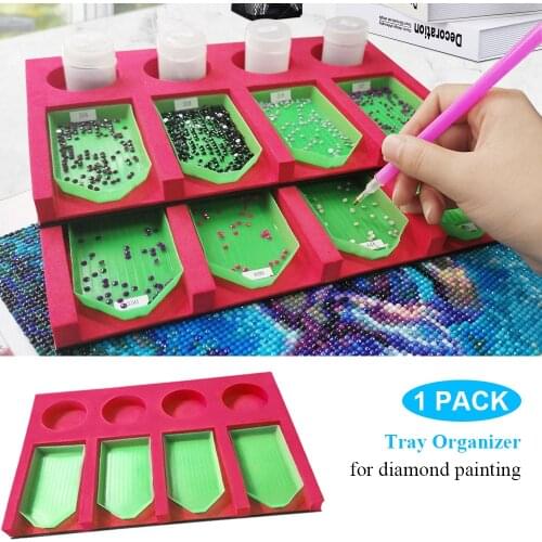 Diamond Painting Tools and Accessories Beading Tray Organizer Multi Holders 5D DIY Painting with Diamonds Kits