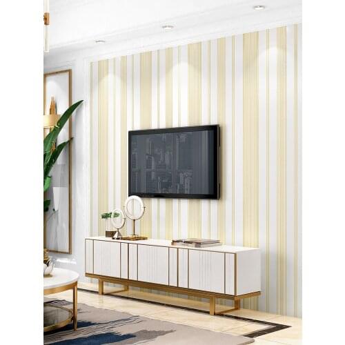 Beibehang pink stripes Vinyl Wallpaper for walls 3 d Blue Stripe Wall paper Roll Feature Vertical Striped papel de parede 3D