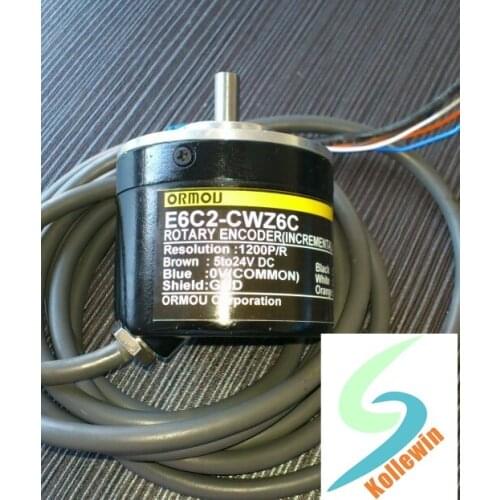 Freeshipping OMR Incremental Rotary Encoder E6C2-CWZ3E 1200P/R, 5-12V DC, ABZ Phase, E6C2CWZ3E 1200P/R, E6C2CWZ3E 1200PPR