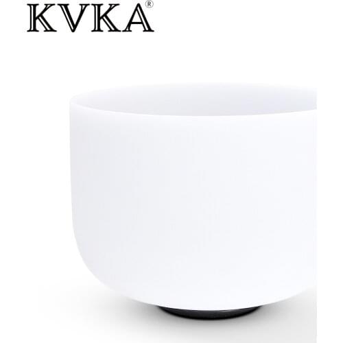 432HZ/440HZ 10inch Note Perfect Sound C/D/E/F/G/A/B Chakra Frosted Quartz Crystal Singing Bowl 10" Meditation