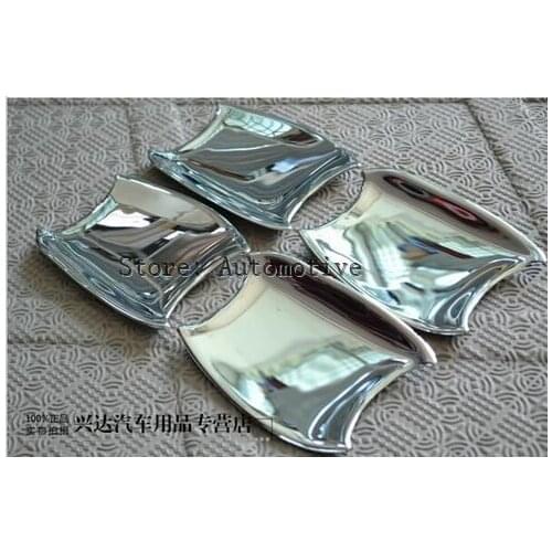 Chrome Door Handle Bowl Cover Trim For Toyota Land Cruiser Prado FJ150 2010 2011 2012