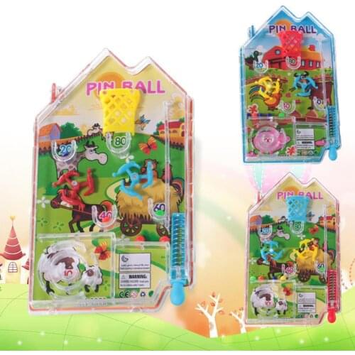 Classic Mini Cartoon Maze House Pin Ball Shooting Game Anti-Stress Education Toy Fun Brain Game Challenge Fidget Toys