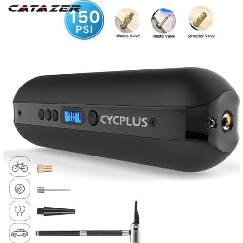 Mini Fiets Pomp Fietsen Fiets Accessoires Draagbare Smart Air Inflator Digitale Elektrische Band Pomp Voor Auto Banden Ballen