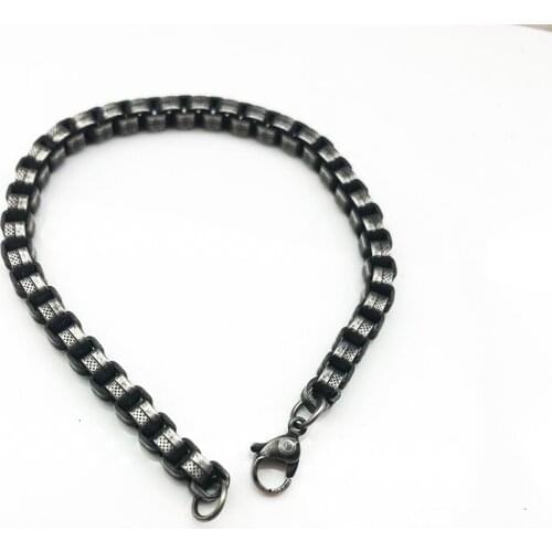 Bracelet men retro charms bracelet homme Stainless Steel men Bracelets for men on Hand Fashion hip hop Jewelry 2021 Gift for men