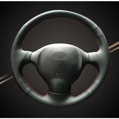 Car Braid On The Steering Wheel Cover for Hyundai Santa Fe 2001 2002 2003 2004 2005 2006 Old Auto Interior Covers Accessories