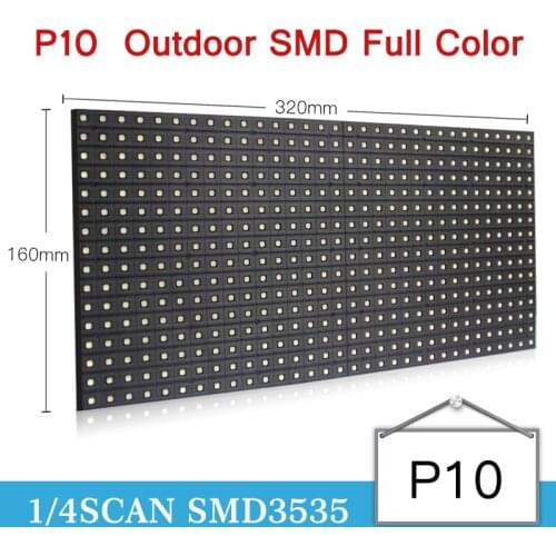 P10 Outdoor Led Display Module Video Wall RGB Full Color Led Display Tv P10 Led Panel Screen Outdoor Led Sign Board 320*160 mm