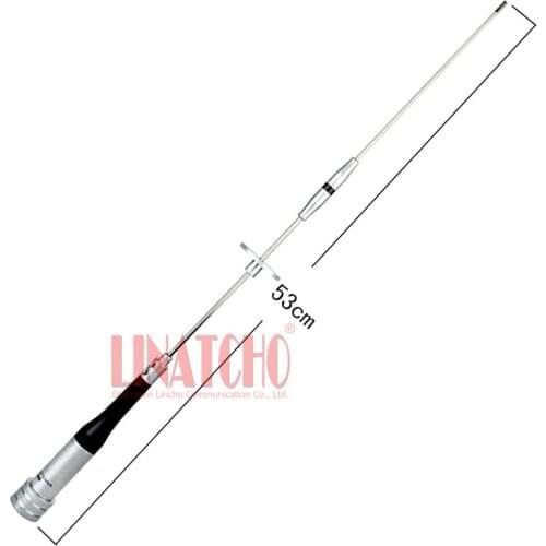 Hgih gain 7000 VHF UHF 144 430MHz Dual band stainless steel car vehicle short whip antenna