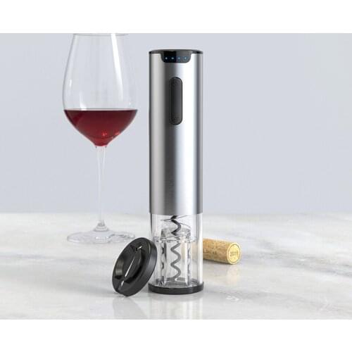 Rechargeable Stainless Steel One Touch Electric Wine Opener,Automatic Electric Wine Bottle Corkscrew Opener KLT-1
