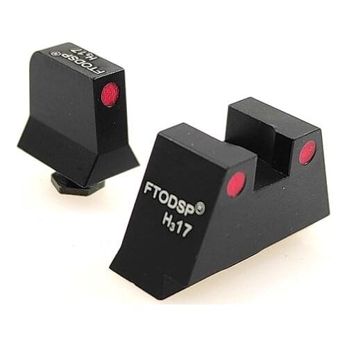 Pistol Night Vision Optics Mechanical Sight Green Luminous Glow For Glock