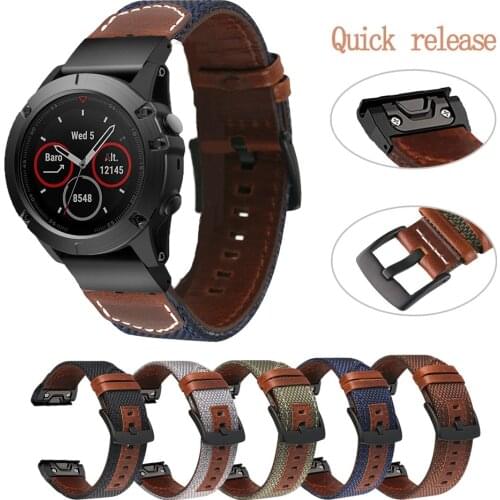 22 26mm QuickFit Watchband Strap for Garmin Fenix 5 Plus 6 6XPro Easyfit Wrist Strap For Garmin Fenix 5X Plus/forerunner 935 945
