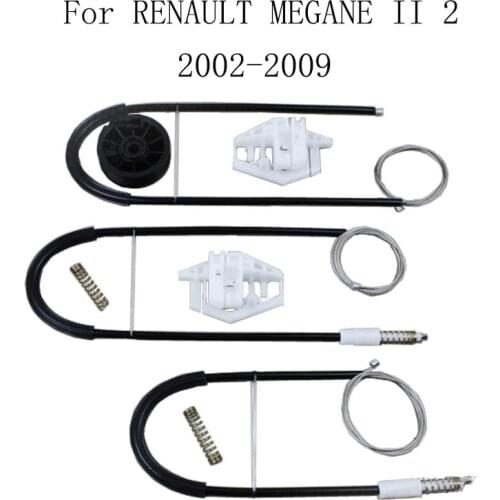 For RENAULT MEGANE II 2 2002-2009 Car Window Regulator Window Lifter Repair Kit Set Front Left and Right
