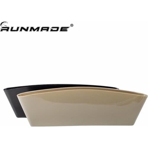 Runmade 1Pcs Car Auto Vehicle Seat Slit Storage Box Bag Catcher Holder Pocket Organizer Black Beige