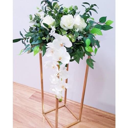 Wedding Crystal Pillar Table Centerpiece Flower Stand Wedding Deocration 2pcs/lot
