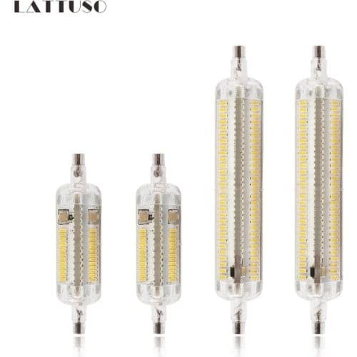 LATTUSO R7s Led 5W 78mm Lamps 360 Degree 10W 128mm Lampadas Led R7s 3014 SMD Leds Bulb Replace Halogen Lamp 20mm Diameter