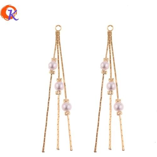Cordial Design 20Pcs 3*54MM Jewelry Accessories/DIY Making/Genuine Gold Plating/Imitation Pearl/Hand Made/Earring Findings