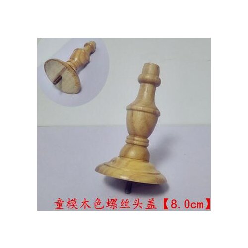 8cm gold Half body model props child mannequins stereo cutting clothing Screw solid wood crown head cover accessories A402