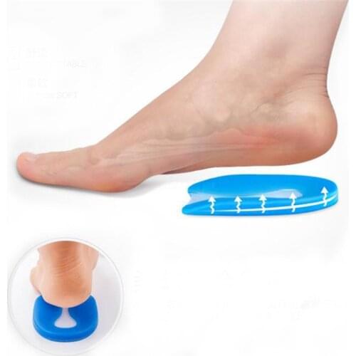 1 Pair U-shaped Half Size Shoes Insole For 33-46 Size Plantar Fasciitis Plantar Pain Foot Pad Foot Care Tools Shoes Insert
