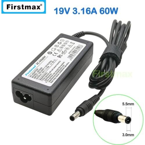 19V 3.16A 60W Power AC Adapter for Samsung charger AD-6019R AD-6019 CPA09-004A ADP-60ZH D PA-1600-66 ADP-60ZH A AD-6019R SPA-P30