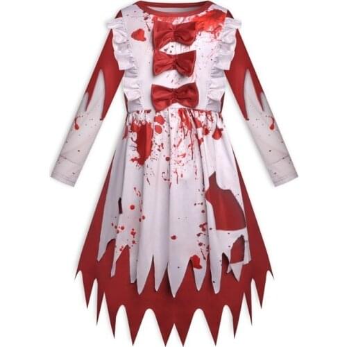 2021 childrens Halloween stage performance cosplay costume child corpse nurse zombie Halloween cosplay costume
