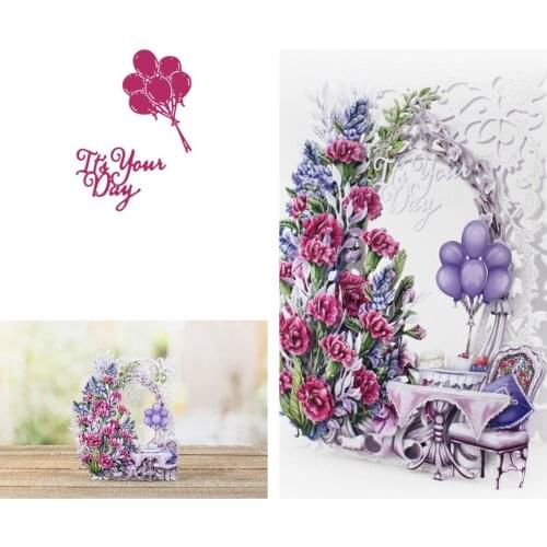 2021 NEW Arriver Its Your Day Metal Chair Cutting Dies Craft Embossing Make Paper Album Greeting Card Template DIY Handmade