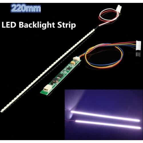 3 Pieces/lot 220MM LED Dimmable Backlight Rigid Strip Kit Light Update CCFL LCD Screen For Mo 100new