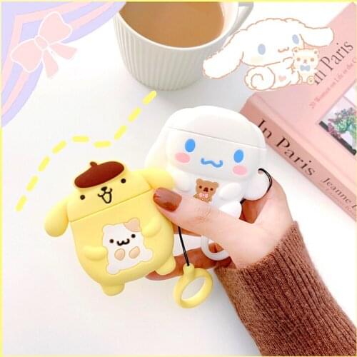 3D Cute Japan cartoon silicone Headphone Earphone case for Apple airpods 1 2 Wireless Headset cover gift
