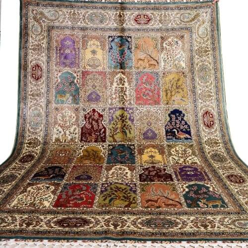 6'x 9' modern design bedroom home living room or showroom Turkish carpet Artificial knotted silk carpets