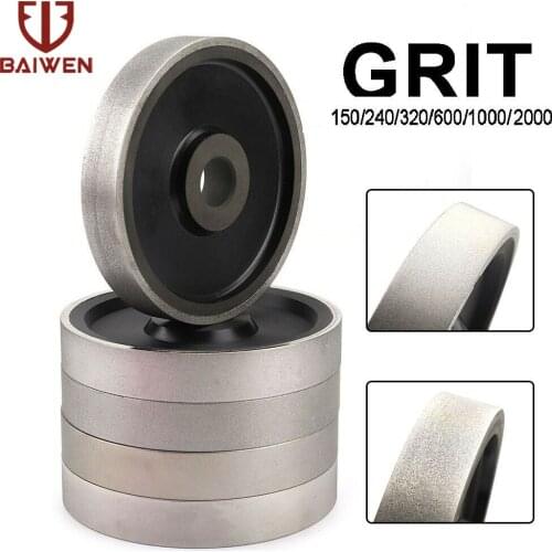 150 240 Grit Diamond Grinding Wheel Diameter 150mm Resin Soft Grinding Disc Diamond Coated Discs For Gem Jade Polishing Hole 1