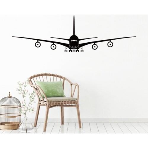 Large Airplane Wall Sticker 3D Home Decor Aircraft Art Decals living room bedroom Decoration for Kids Room Wallpaper Stickers