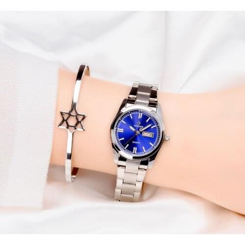 WWOOR New Fashion Causal Ladies Wristwatches Luxury Stainless Steel Bracelet Quartz Dress Elegant Women Watches Relogio Feminino