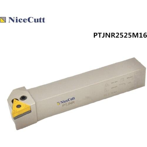 PTJNR2525M16 Nicecutt External Turning Tool Holder Lathe Cutter for Turning Insert TNMG Blade FreeShipping