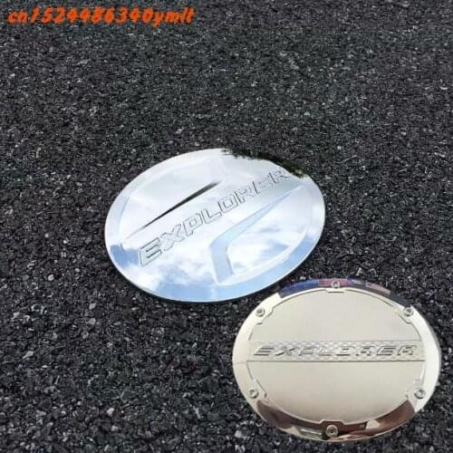 For Ford Explorer 2016 2017 2018 2019 Car Accessories High-quality ABS Chrome car fuel tank cap decoration protection