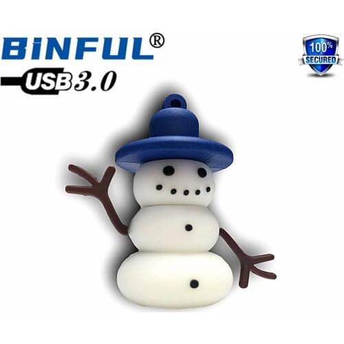 BINFUL Christmas theme 3.0 USB Flash Drive 8GB 16GB 32GB 64G 128G 256G cartoon Pen drive flash card Memory stick U Disk pendrive