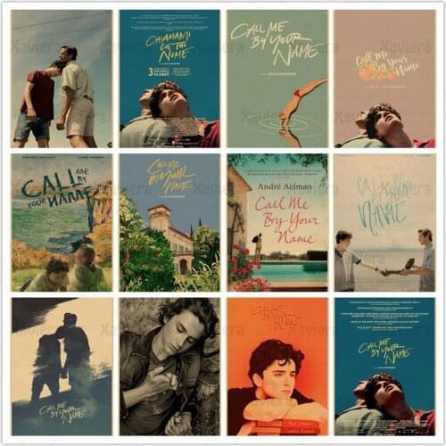 French Movie Call Me By Your Name Retro Poster Wall Art Vintage Canvas Painting Modern Home Decor Bedroom Cafe Bar Print Picture