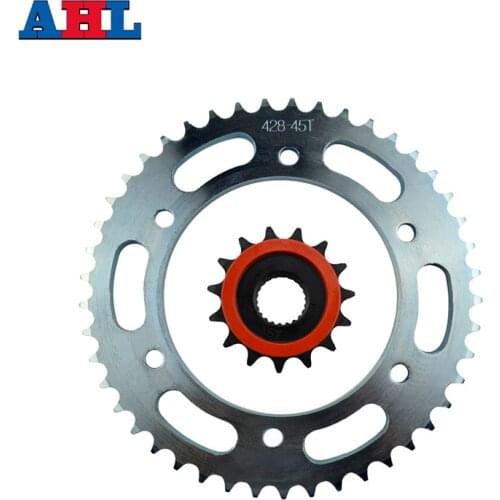Motorcycle Parts Front & Rear Sprockets Kit For Yamaha YBR250 YBR 250 2007-2011 Gear Fit 428 Chain