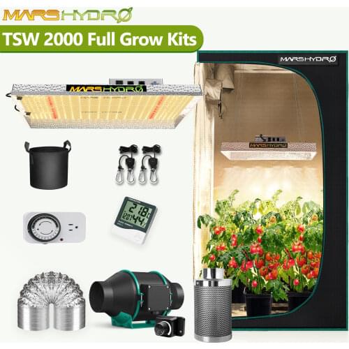 Mars Hydro TSW 2000W Grow Kits Led Grow Light Full Spectrum Indoor Plants Hydroponic System For Flower seed Indoor Plants