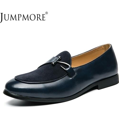 Jumpmore Men Leather Shoes Casual Party Shoes Size 38-48