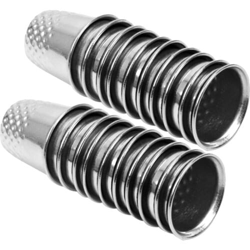 10 Finger Thimbles Metal Shield Sewing Grip Protector Pin Needle Shield