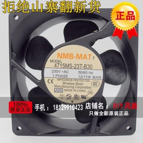 NEW NMB-MAT Minebea 4715MS-23T-B30 12038 230V silence cooling fan